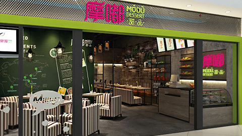 甜品店鋪設計，餐飲店鋪設計