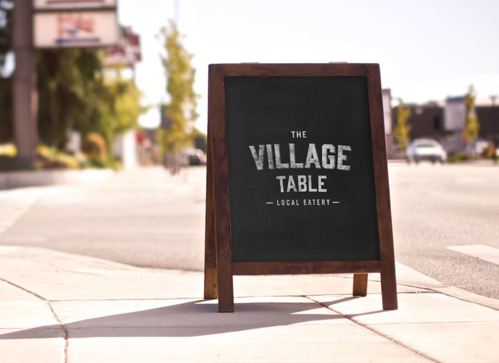 一家鄉村健康餐廳設計