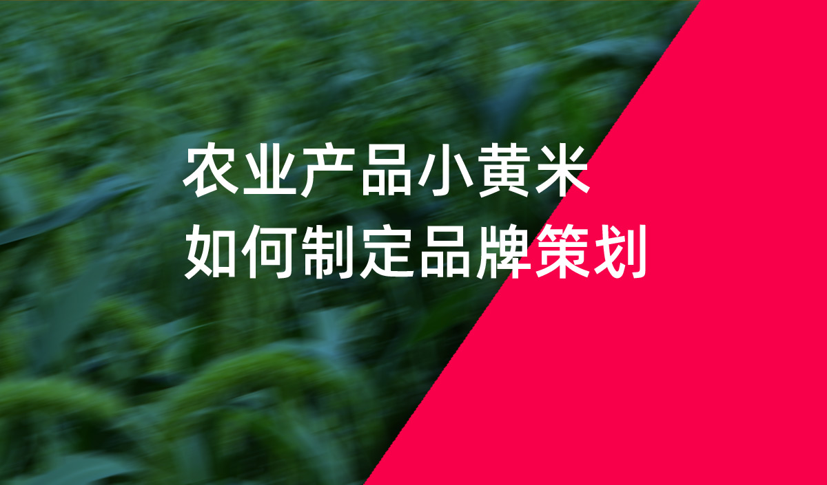 農業產品小黃米如何制定品牌策劃
